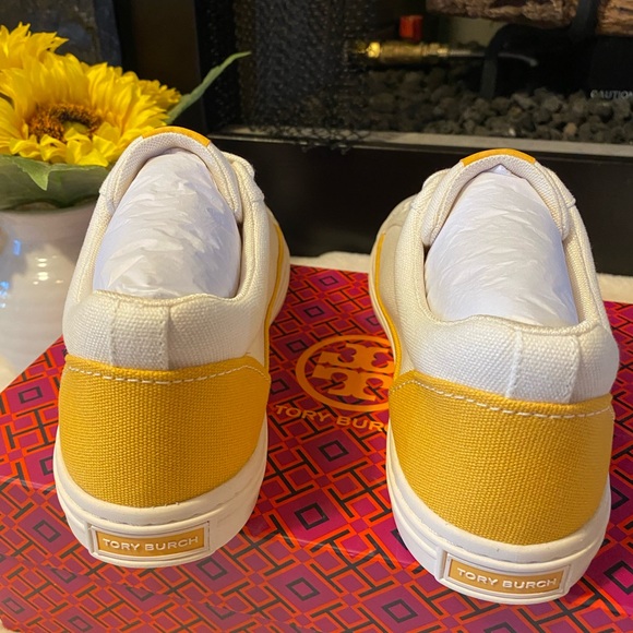 ✨NIB✨TORY BURCH CANVAS COURT SNEAKERS - Picture 5 of 8